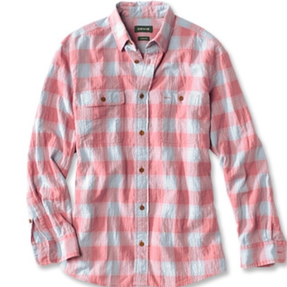 Orvis Other - Crushed Herringbone Long-Sleeved Shirt